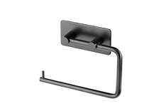 Toalettpappershållare Rostfri Självhäftande Svart REN